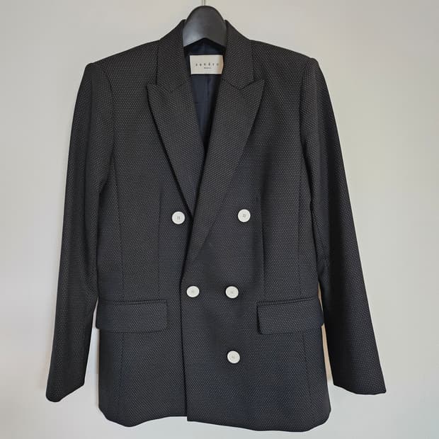 산드로(Sandro) 발레스카 폴카 도트 블레이저 36