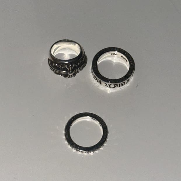 크롬하츠 플로랄크로스링 us5