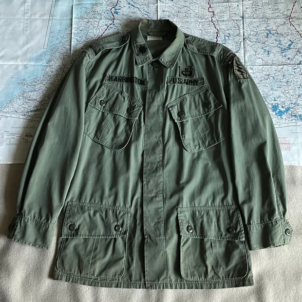 60s US ARMY Jungle Fatigue Jacket 1st