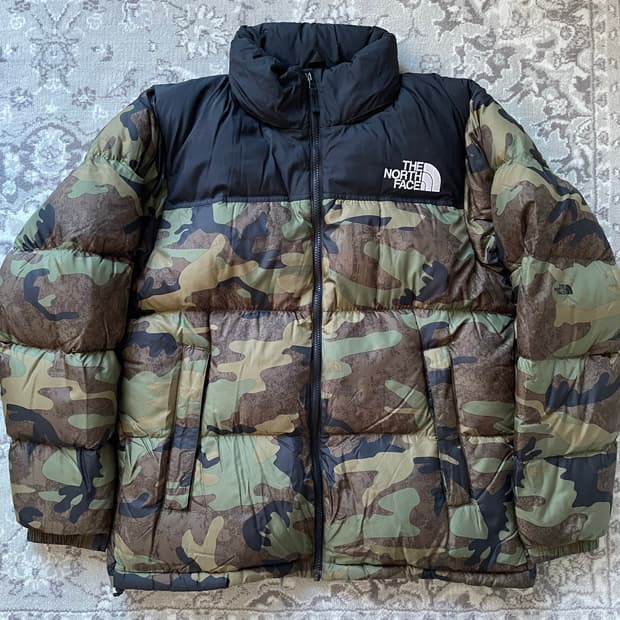 노스페이스 재팬 카모 눕시 패딩