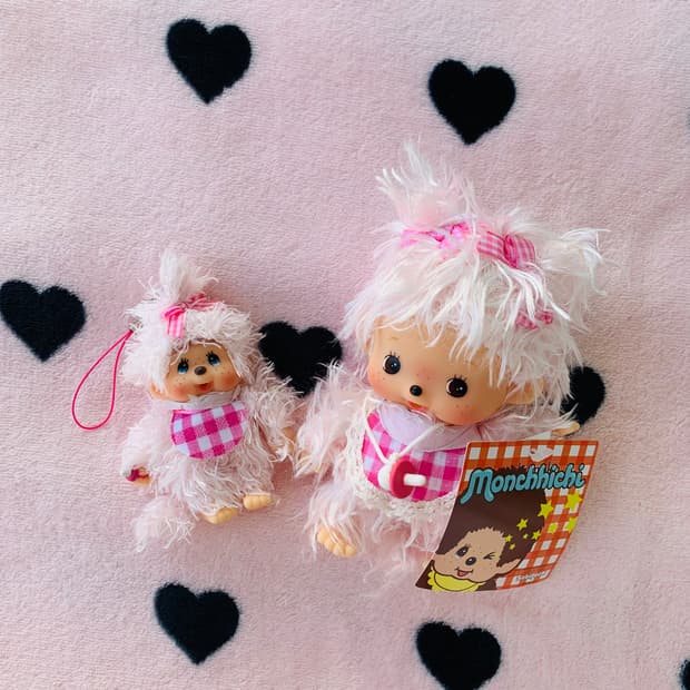 💞2종세트 모코모코 베비치치몬치치 키체인, 인형 