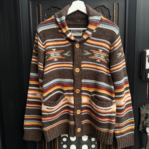 antiballistic 나바호 패턴 니트 가디건