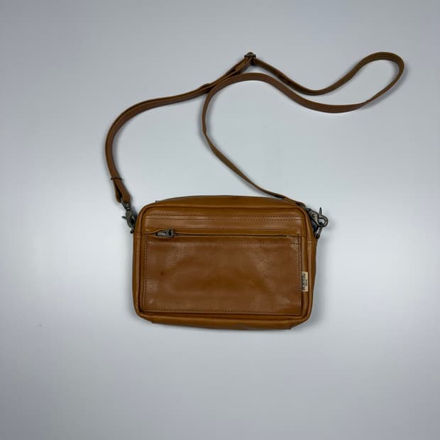 요시다포터 가죽 숄더백