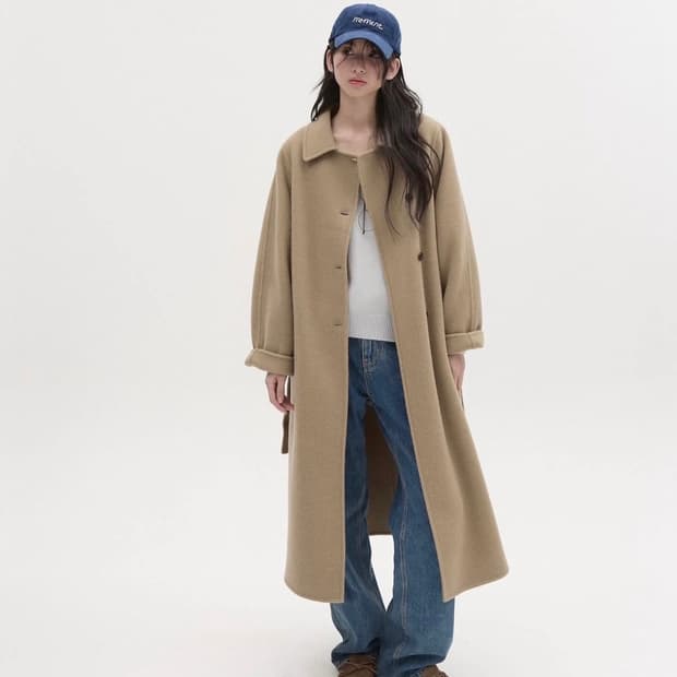 윤슬 클래식 더블 코트