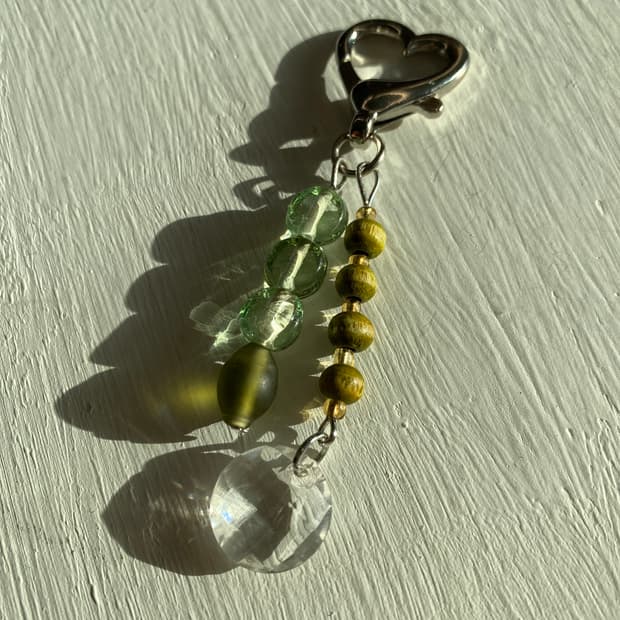 핸드메이드 그린 키링