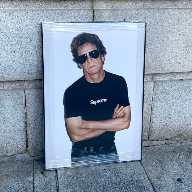 슈프림 루리드 포스터 정품 (액자포함) Supreme lou reed