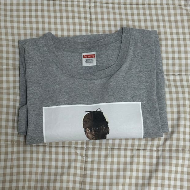 L사이즈 슈프림 타일러 티셔츠 그레이