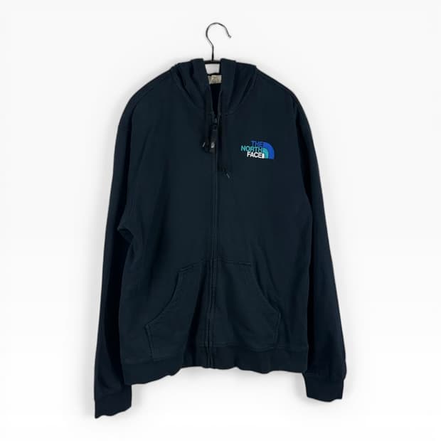 (무료배송)L) 노스페이스 로고 후드집업 네이비