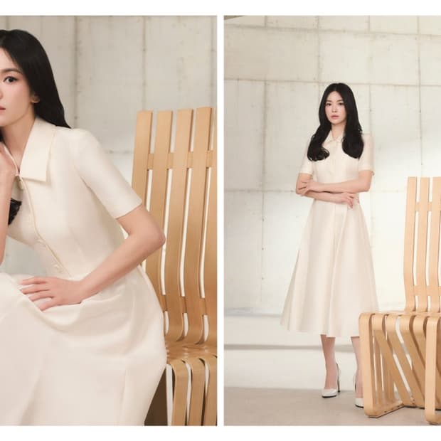 미샤(MICHAA) 송혜교 셋업 원피스 44size (예복/하객룩 추천