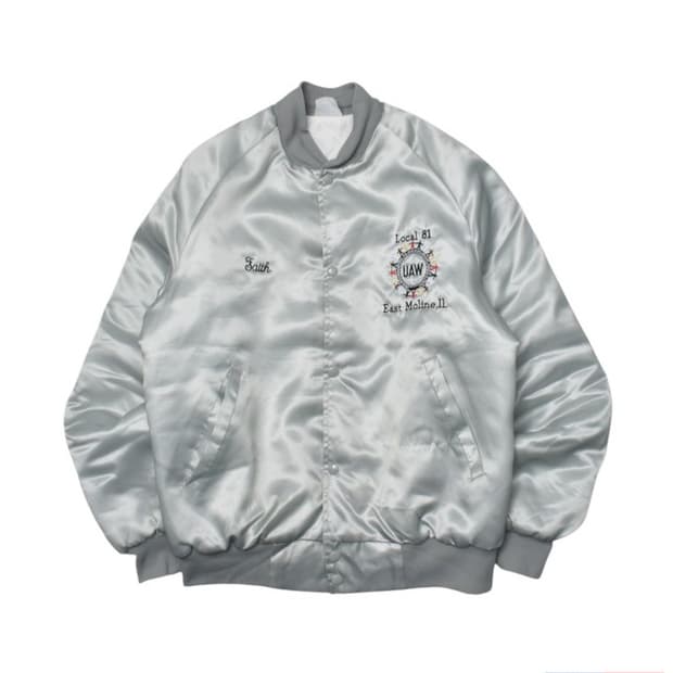 90S USA 새틴 스타디움 자켓 M M0040