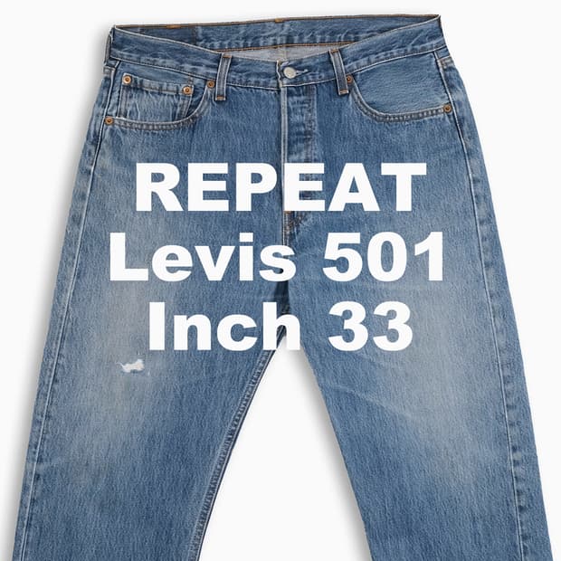 빈티지 리바이스 501 중청 33 인치 LV50134602