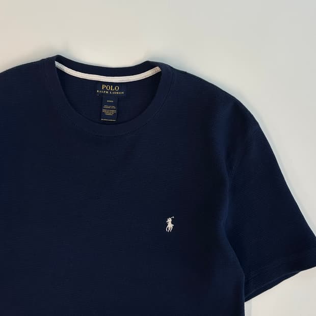 POLO 폴로 랄프로렌 와플 반팔티 M 네이비