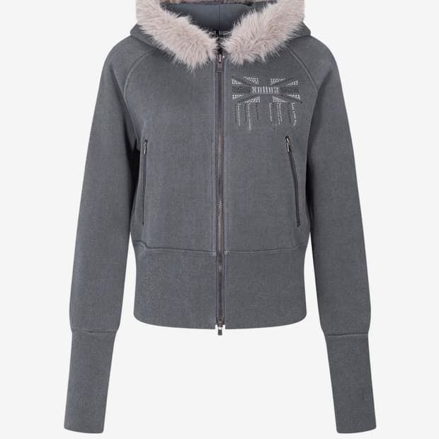 플리즈노팔로우 Becky Fur Hoodie Jacket