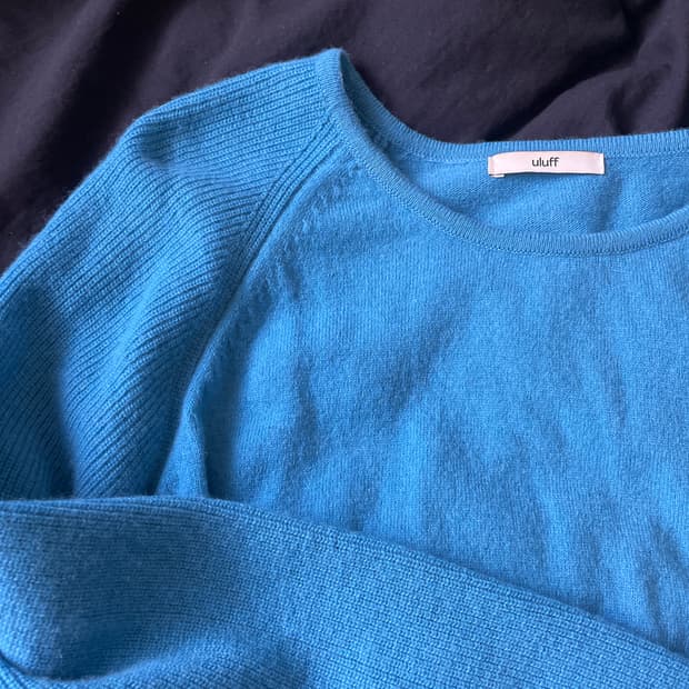 에프터먼데이 니트 코발트블루/민트