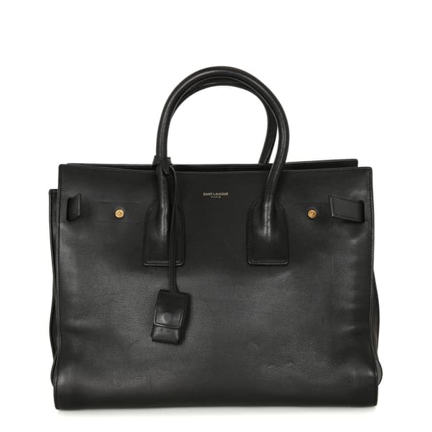 생로랑 삭드주르 블랙 토트 보스턴 324823 크로스