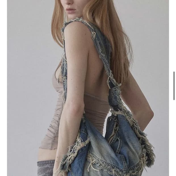 스컬프터 디스트로이드 데님 더플백