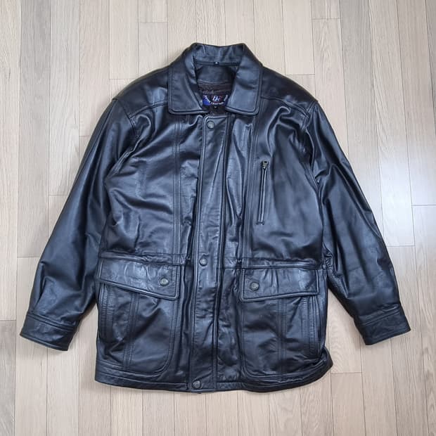 MONES LEATHER 소가죽 덕다운 자켓 M _ 남성