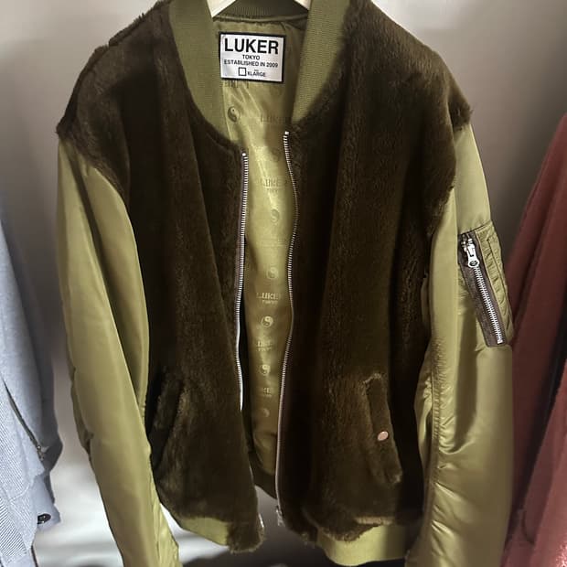 [XL] 17FW 언더커버 by 루커 리버시블 카키 봄버 자켓