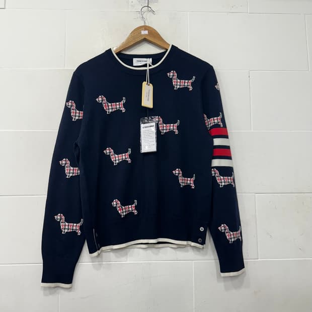 톰브라운 4바 헥터 풀오버 울니트