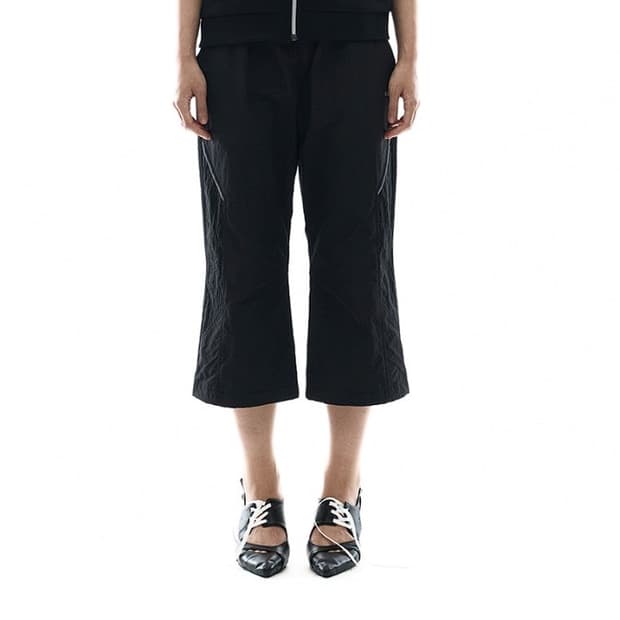 오호스 Nylon Banding Capri pants / Black(3s