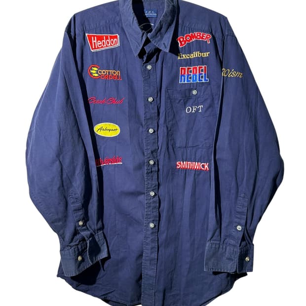 sla 패치워크 자수 셔츠