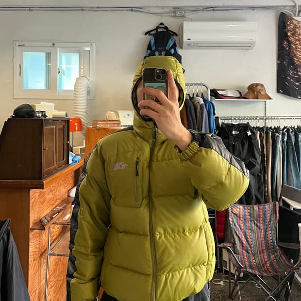 노스페이스 타호 고프코어 후드패딩