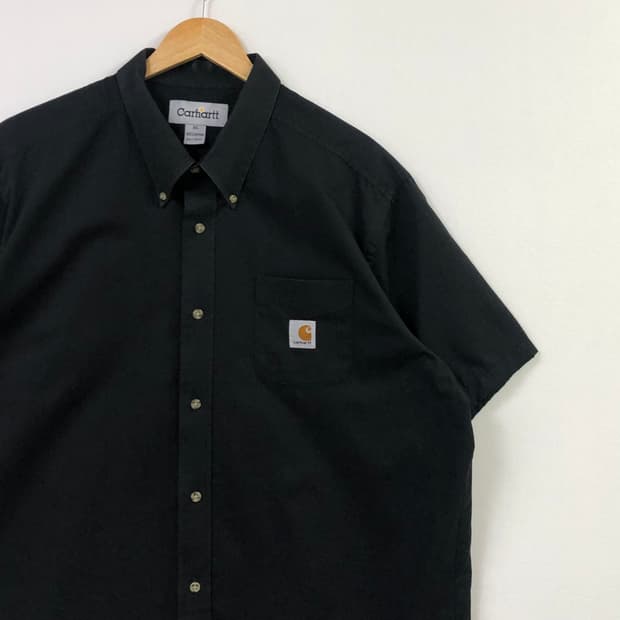 XL 칼하트 블랙 워크 셔츠
