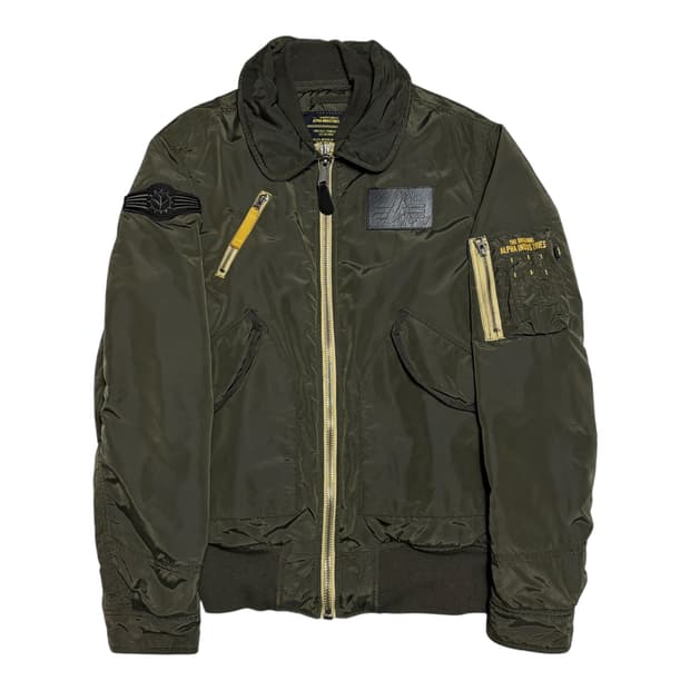 Alpha Industries 레이어드 B-15 봄버 자켓