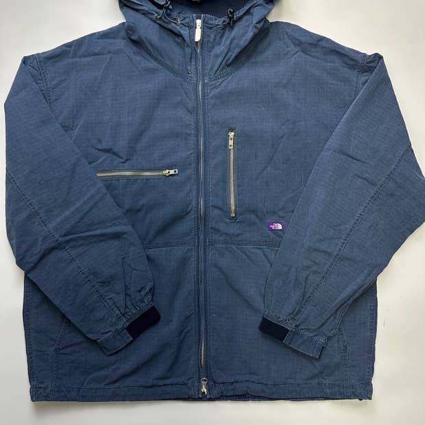 노스페이스 퍼플라벨 인디고 마운틴 필드 파카 자켓