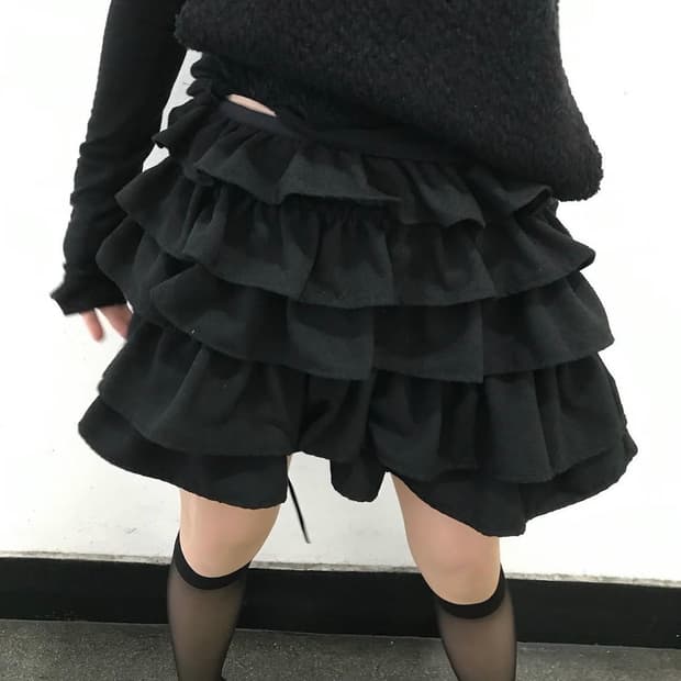 soonji 순지 헤비 플레어 스커트