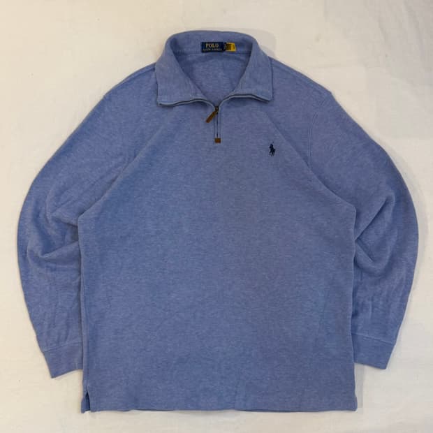 폴로 랄프로렌 신형 스카이블루 반집업 니트