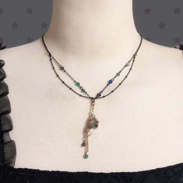 안나수이 핀터깔 오리엔탈 페어리 지니 주전자 비즈 아카이브 목걸이