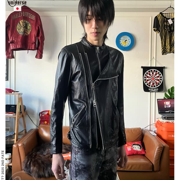 Nano•Universe Multi Zip Leather Jacket