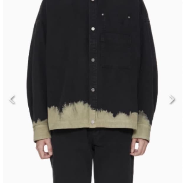 우영미 블리치 데님셔츠 자켓