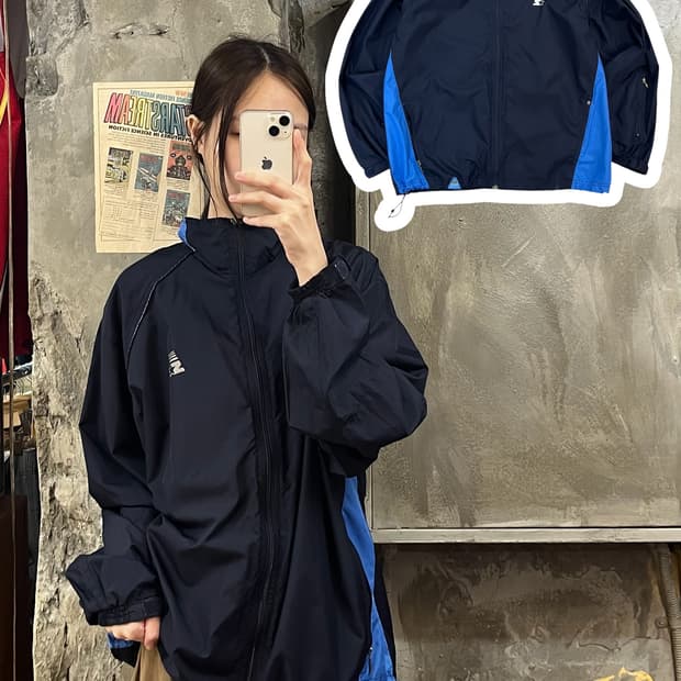 스타터 바람막이 블랙 M #csz537