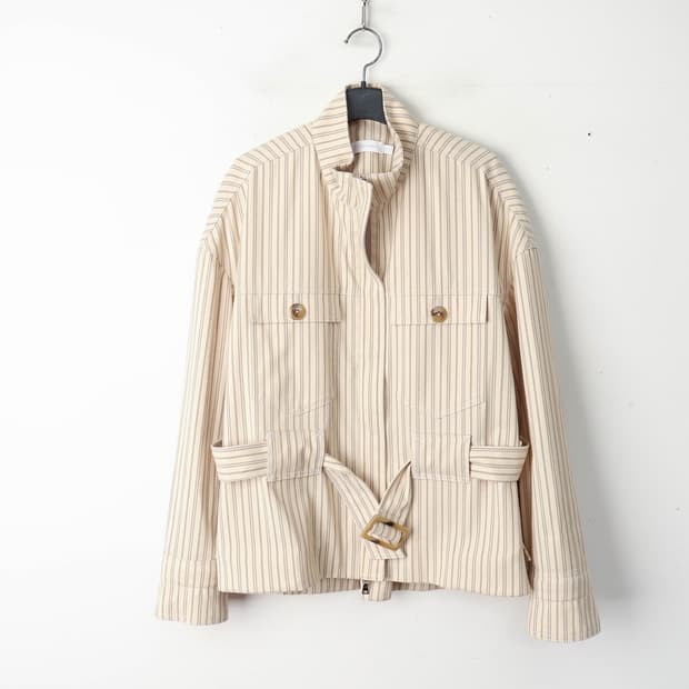 55/조나단심카이 스트라이프 집업자켓