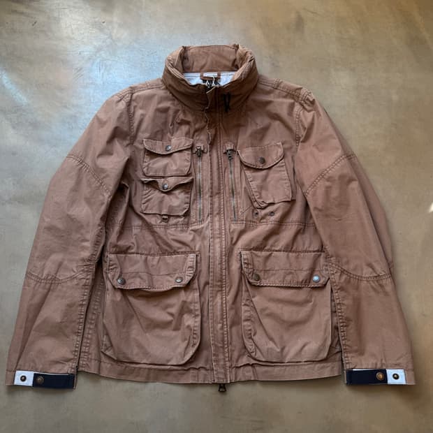 아르마니 익스체인지 멀티포켓 히든후드 리플렉티브 자켓 M ~ L