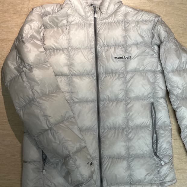 몽벨 슈페리어 경량패딩L 라이트 그레이