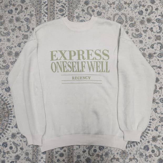 WEGO 위고 레터링 니트 F (88까지가능)