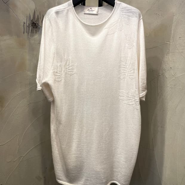 몽골 실크 캐시미어 크림색 블라우스 66~77