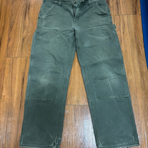 00s 칼하트 더블니 모스그린