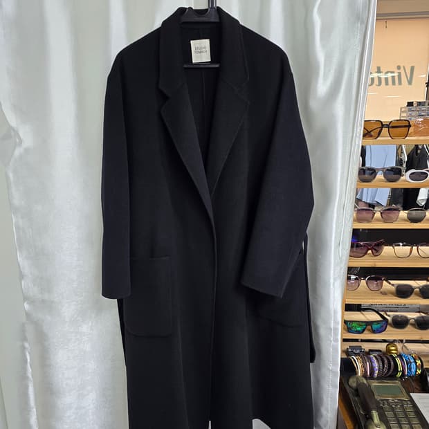 스튜디오톰보이 블랙 롱코트 (1476)