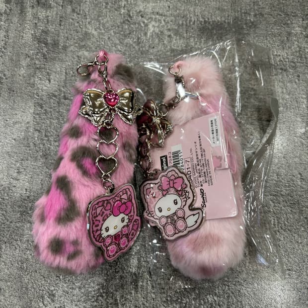 (2개세트)산리오갸루꼬리키링 갸루키링 꼬리키링