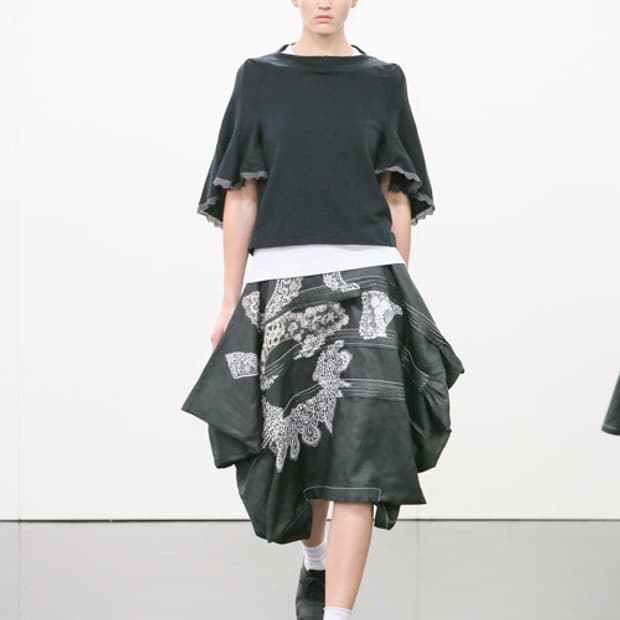 Ethnic Pattern Ruffle Transformed Skirt 