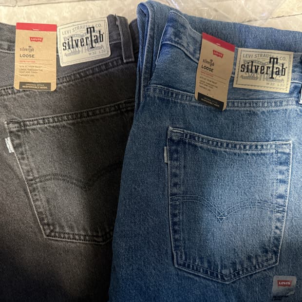 32사이즈 리바이스 실버탭 루즈진 2종