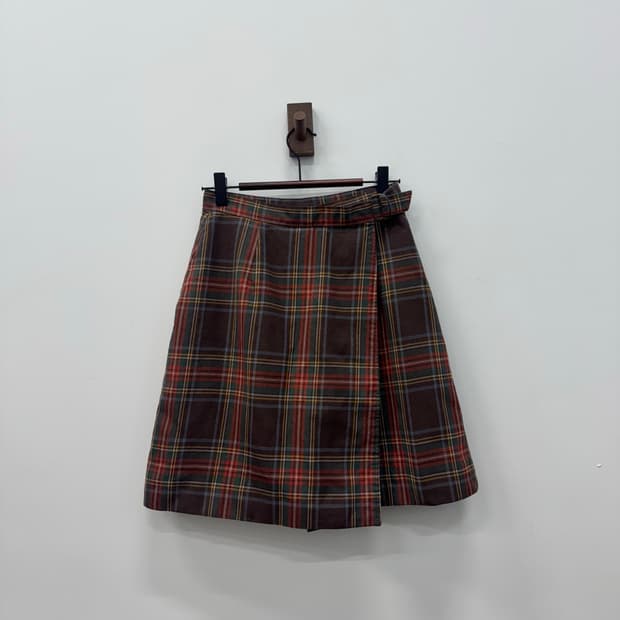맥그리거 체크 치마바지