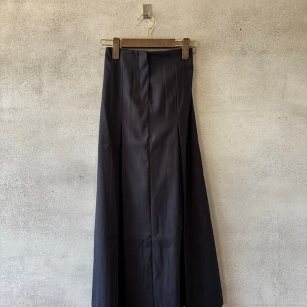 챠콜 밴딩 스커트