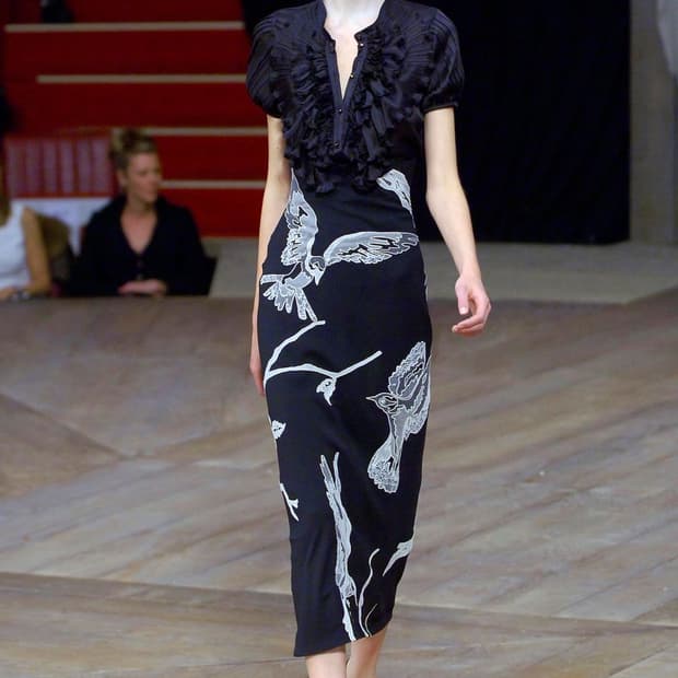 Alexander McQueen 07SS Silk RuffleBlouse