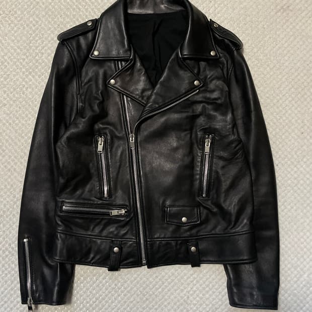 광희시장 웨스턴 무드 램스킨 양가죽 레더 자켓