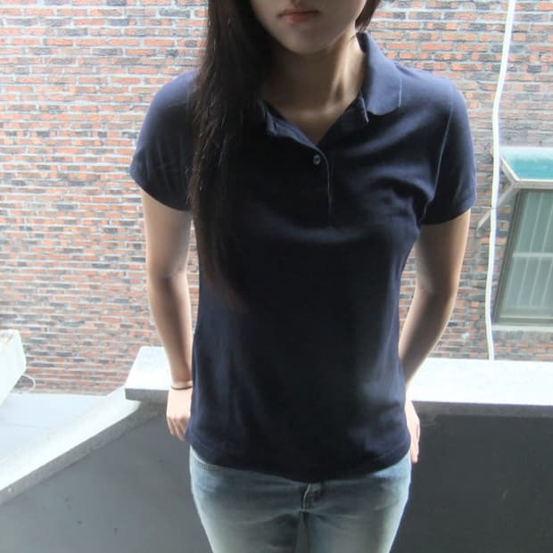 Vintage Navy Polo Top
